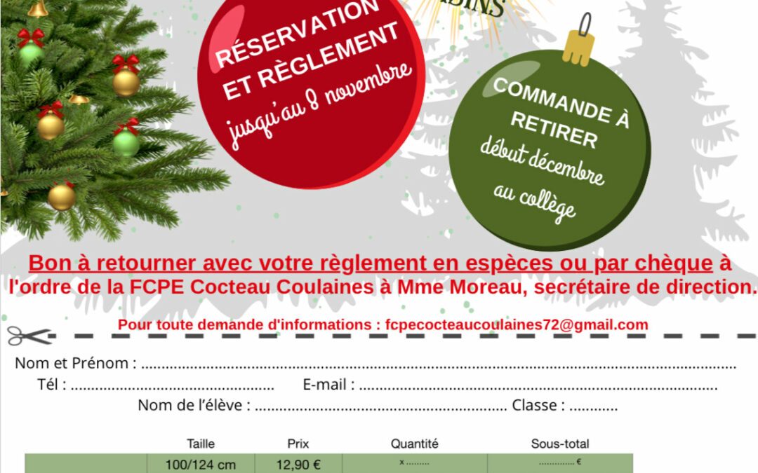 FCPE : Vente de sapins