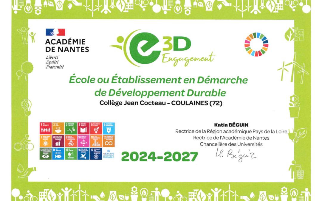 Labélisation Démarche Développement Durable